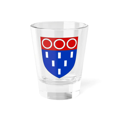 Blason de la famille Ferron de La Ferronnays (France) (Coat of Arms) Shot Glass 1.5oz 1.5oz - Go Mug Yourself