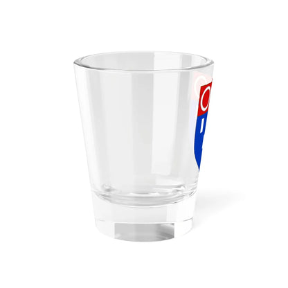 Blason de la famille Ferron de La Ferronnays (France) (Coat of Arms) Shot Glass 1.5oz - Go Mug Yourself