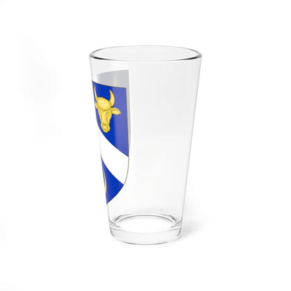 Blason de la famille Frain de La Villegontier (France) (Coat of Arms) Pint Glass 16oz - Go Mug Yourself
