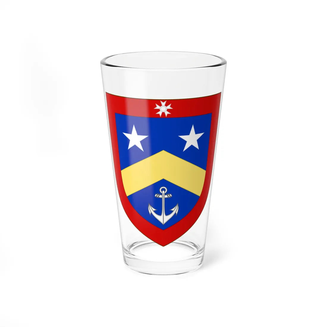 Blason de la famille Gaultier de La Ferrière (France) (Coat of Arms) Pint Glass 16oz 16oz - Go Mug Yourself