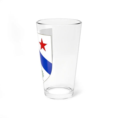 Blason de la famille Genêt de Châtenay (France) (Coat of Arms) Pint Glass 16oz - Go Mug Yourself
