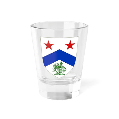 Blason de la famille Genêt de Châtenay (France) (Coat of Arms) Shot Glass 1.5oz 1.5oz - Go Mug Yourself