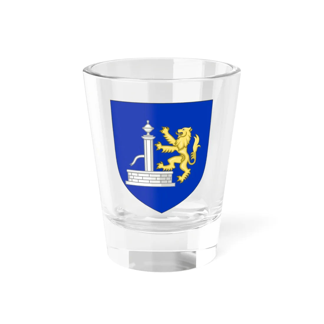 Blason de la famille Goullet de Rugy (France) (Coat of Arms) Shot Glass 1.5oz 1.5oz - Go Mug Yourself