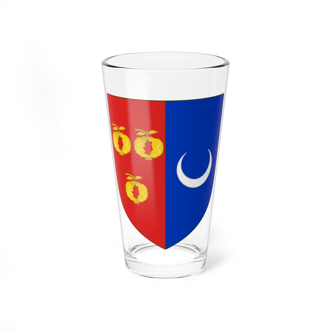 Blason de la famille Granier de Cassagnac (France) (Coat of Arms) Pint Glass 16oz 16oz - Go Mug Yourself