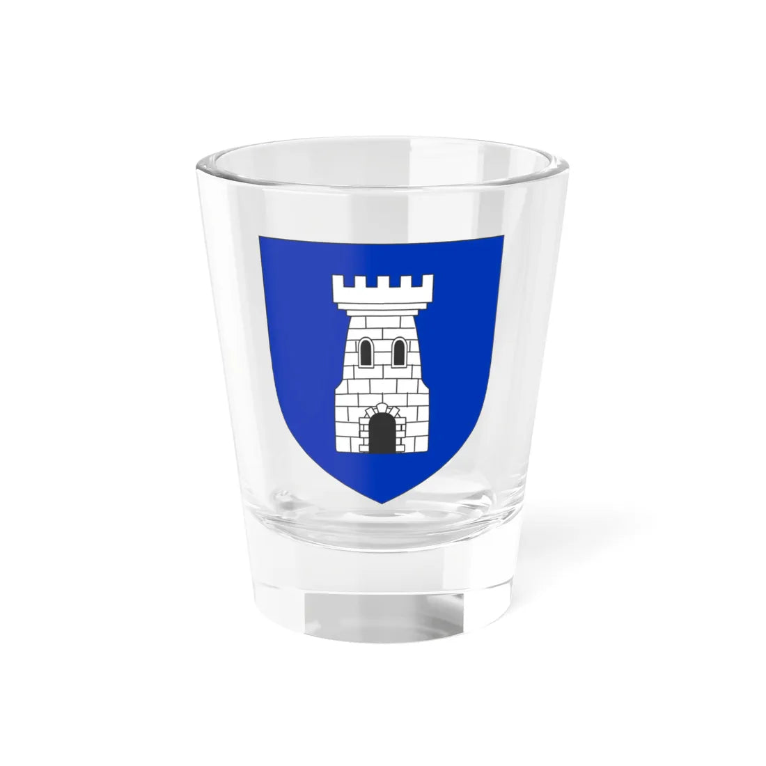 Blason de la famille Harouard de Suarez dAulan (France) (Coat of Arms) Shot Glass 1.5oz 1.5oz - Go Mug Yourself