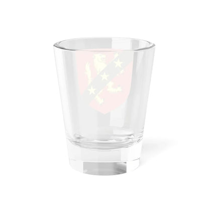 Blason de la famille Hébrard de Veyrinas (France) (Coat of Arms) Shot Glass 1.5oz - Go Mug Yourself