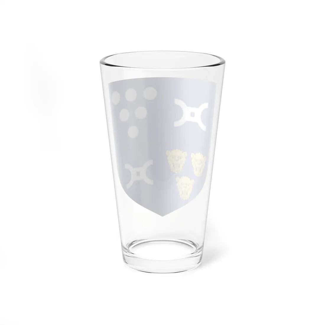 Blason de la famille Jacobé de Haut de Sigy (France) (Coat of Arms) Pint Glass 16oz - Go Mug Yourself
