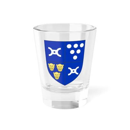 Blason de la famille Jacobé de Haut de Sigy (France) (Coat of Arms) Shot Glass 1.5oz 1.5oz - Go Mug Yourself
