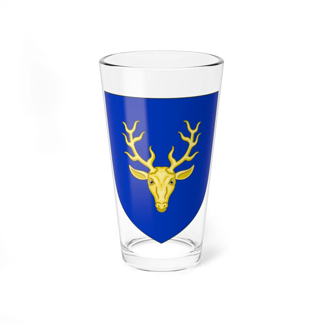 Blason de la famille Le Bault de La Morinière (France) (Coat of Arms) Pint Glass 16oz 16oz - Go Mug Yourself