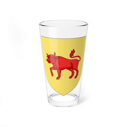 Blason de la famille Le Boeuf dOsmoy (France) (Coat of Arms) Pint Glass 16oz - Go Mug Yourself