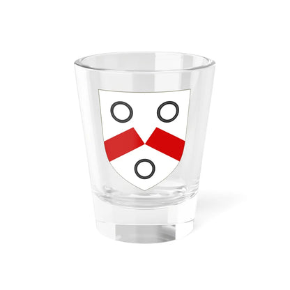 Blason de la famille Le Clerc de La Verpillière (France) (Coat of Arms) Shot Glass 1.5oz 1.5oz - Go Mug Yourself