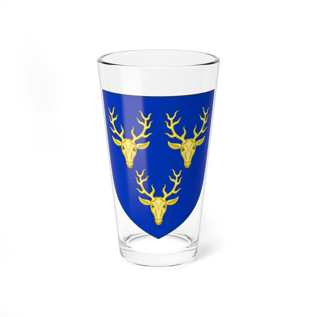 Blason de la famille Le Gras du Luart (France) (Coat of Arms) Pint Glass 16oz 16oz - Go Mug Yourself