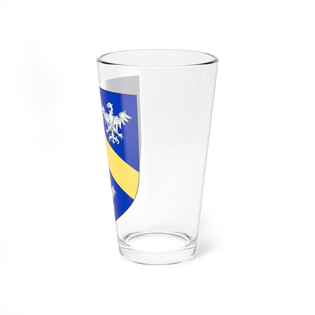 Blason de la famille Le Jolis de Villiers (France) (Coat of Arms) Pint Glass 16oz - Go Mug Yourself