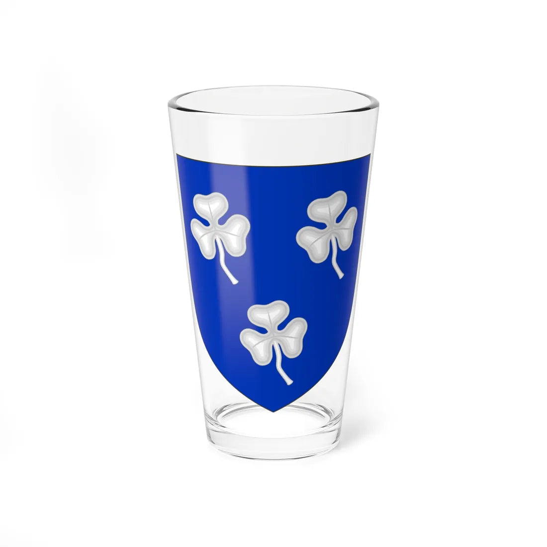 Blason de la famille Lefebvre du Preÿ (France) (Coat of Arms) Pint Glass 16oz 16oz - Go Mug Yourself