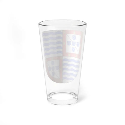 Blason de la famille Lencastre e Távora (Portugal) (Coat of Arms) Pint Glass 16oz - Go Mug Yourself