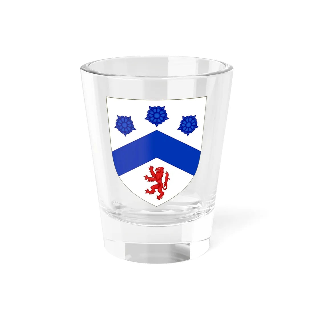 Blason de la famille Macé de Gastines (France) (Coat of Arms) Shot Glass 1.5oz 1.5oz - Go Mug Yourself