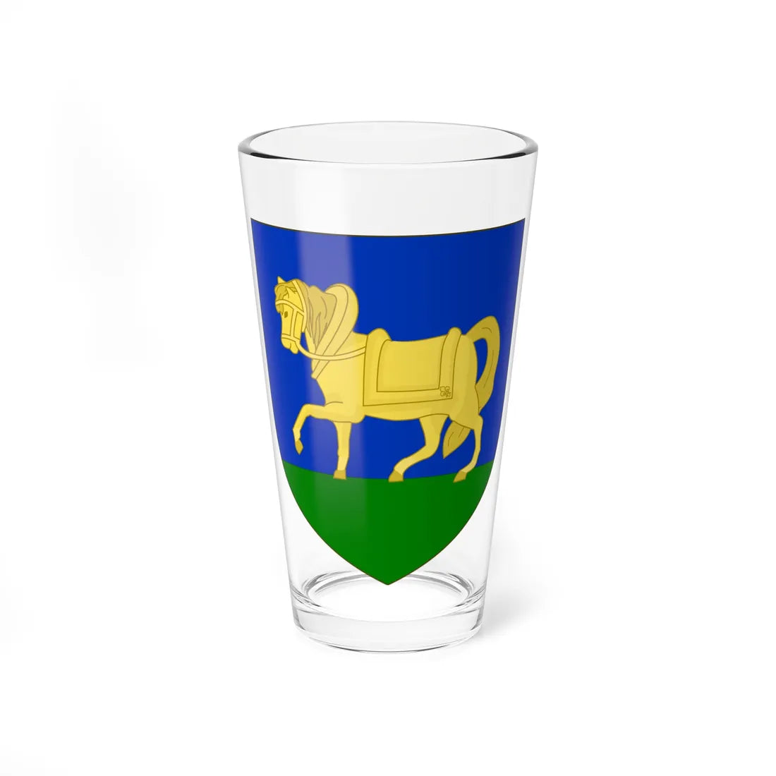 Blason de la famille Mallié (France) (Coat of Arms) Pint Glass 16oz 16oz - Go Mug Yourself
