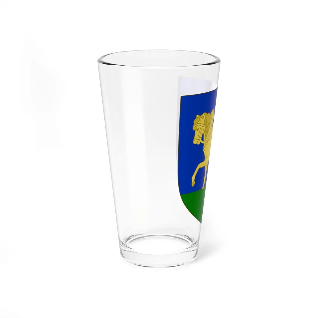 Blason de la famille Mallié (France) (Coat of Arms) Pint Glass 16oz - Go Mug Yourself