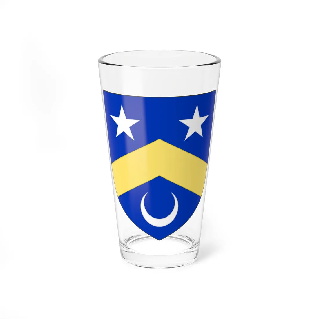 Blason de la famille Millin de Grandmaison (France) (Coat of Arms) Pint Glass 16oz - Go Mug Yourself