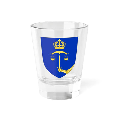 Blason de la famille Pourquery de Boisserin (France) (Coat of Arms) Shot Glass 1.5oz 1.5oz - Go Mug Yourself