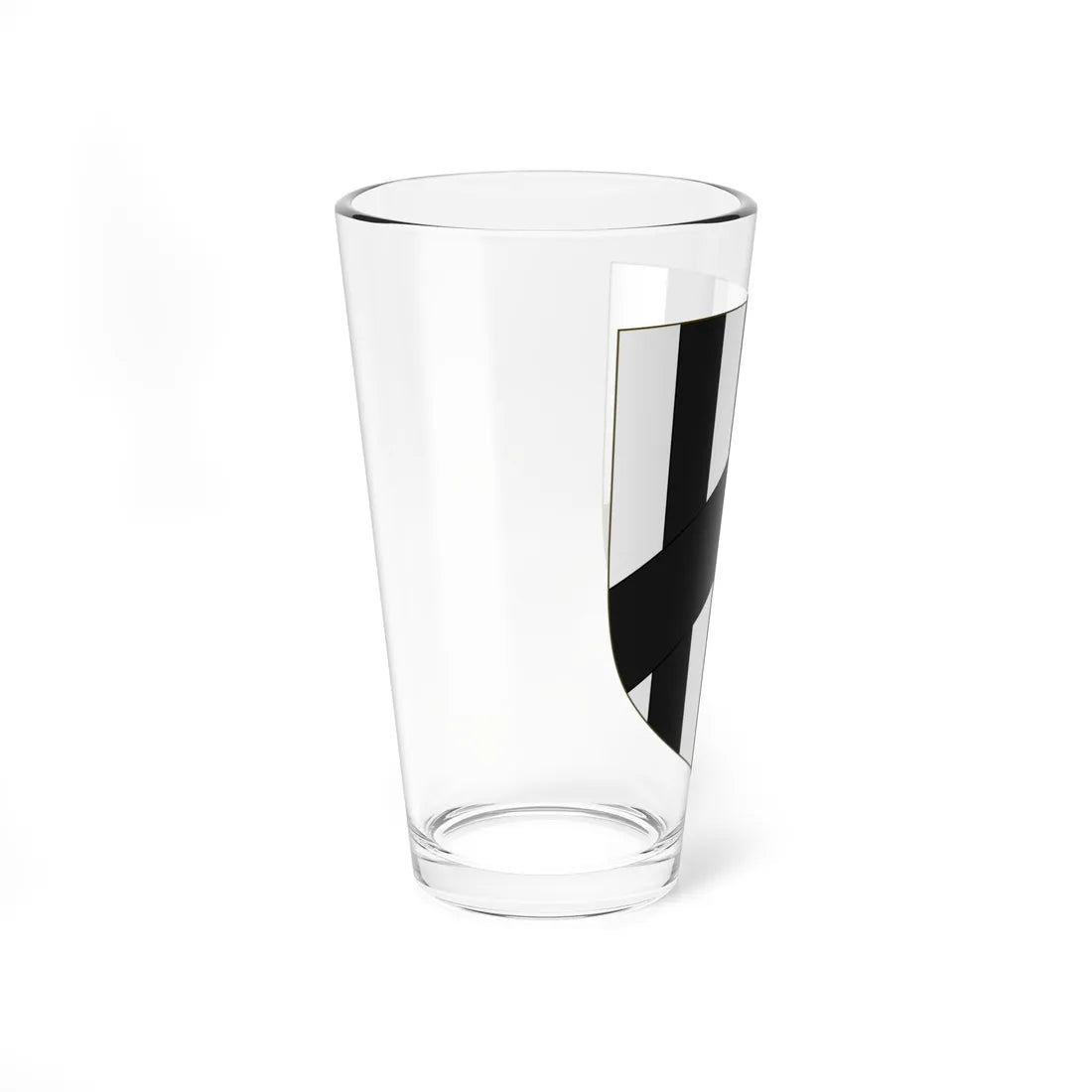 Blason de la famille Poute de Puybaudet (France) (Coat of Arms) Pint Glass 16oz - Go Mug Yourself
