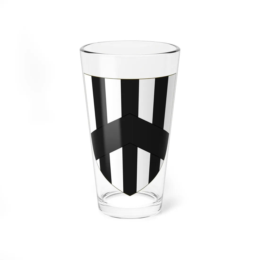 Blason de la famille Poute de Puybaudet (France) (Coat of Arms) Pint Glass 16oz - Go Mug Yourself