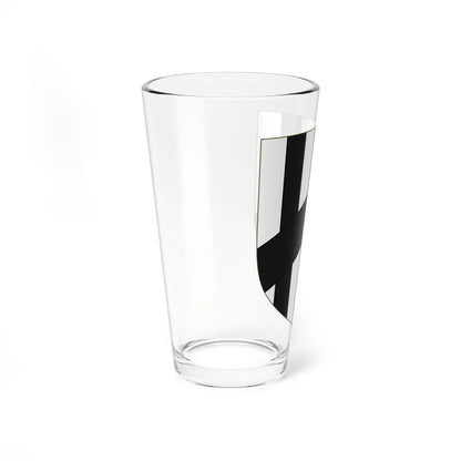 Blason de la famille Poute de Puybaudet (France) (Coat of Arms) Pint Glass 16oz - Go Mug Yourself