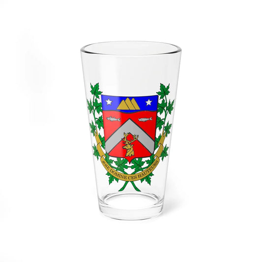 Blason de la municipalité de Saint-Donat Matawinie (Canada) (Coat of Arms) Pint Glass 16oz 16oz - Go Mug Yourself