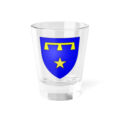 Blason de la vile dAbancourt 59 Nord-France (France) (Coat of Arms) Shot Glass 1.5oz 1.5oz - Go Mug Yourself