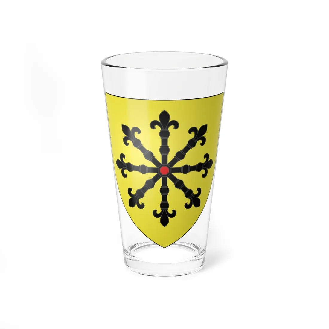 Blason de la ville dAbscon 59 Nord-France (France) (Coat of Arms) Pint Glass 16oz 16oz - Go Mug Yourself