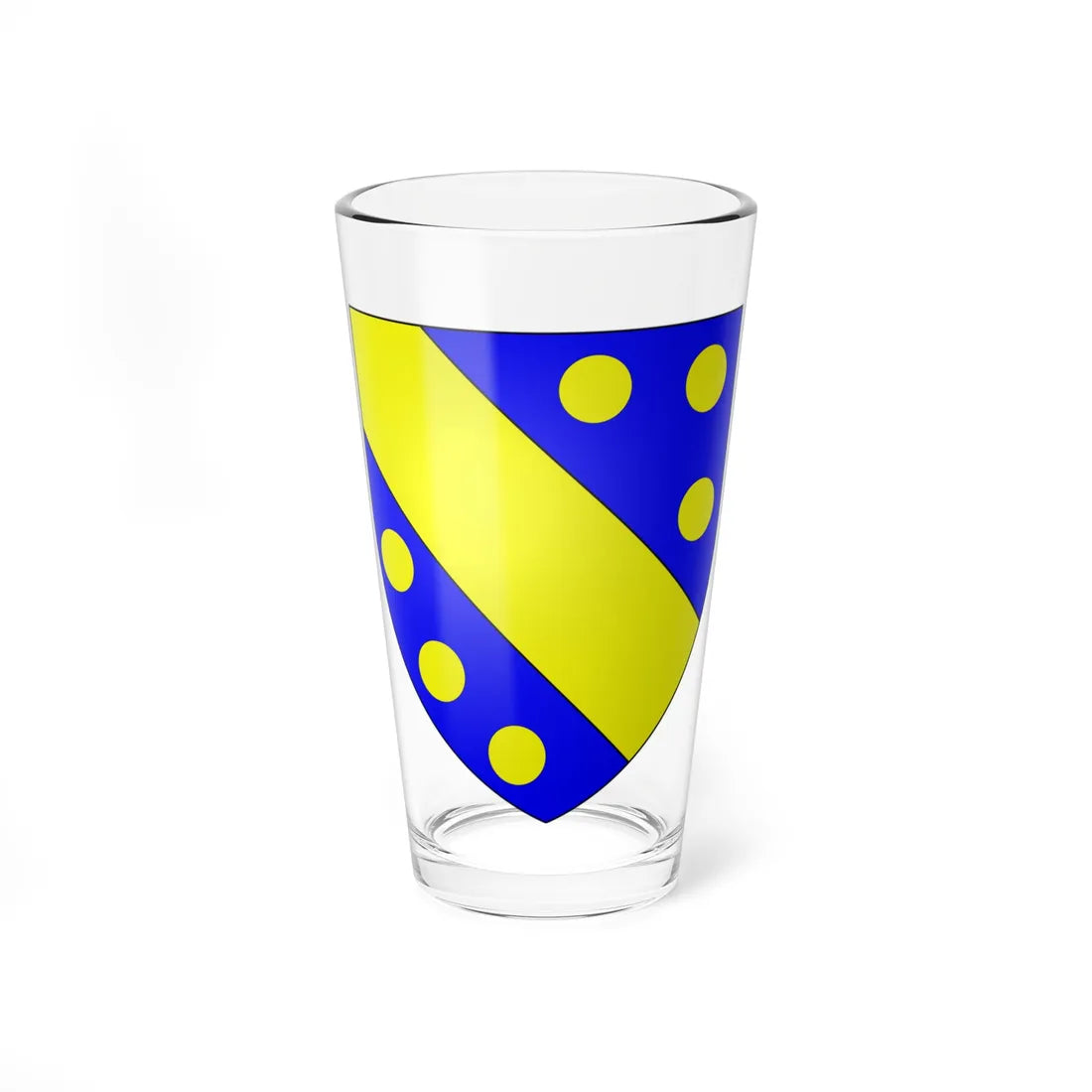Blason de la ville dAulnoy 59 Nord-France (France) (Coat of Arms) Pint Glass 16oz 16oz - Go Mug Yourself