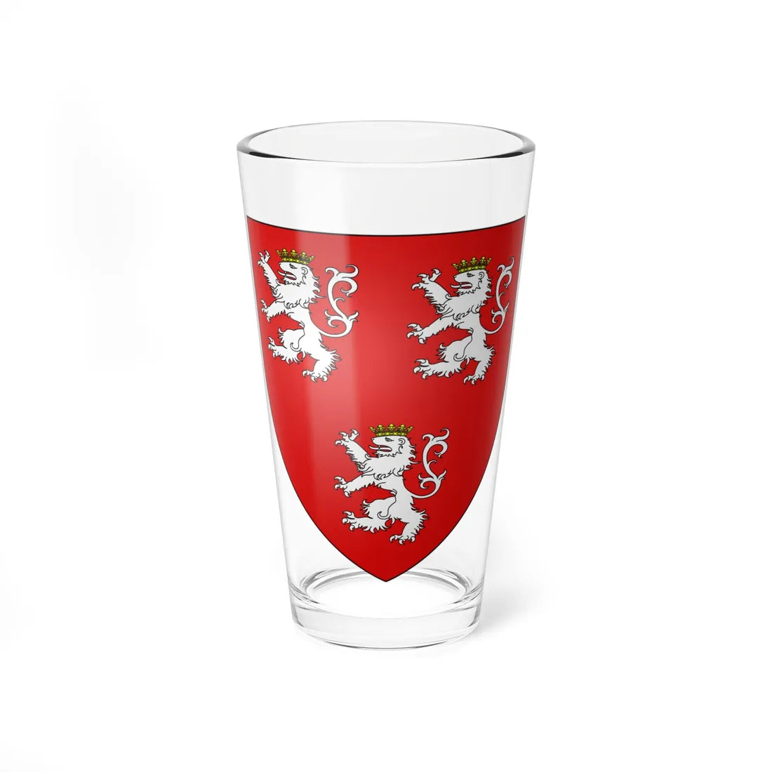 Blason de la ville de Avesnes-les-Aubert 59 Nord-France (France) (Coat of Arms) Pint Glass 16oz 16oz - Go Mug Yourself