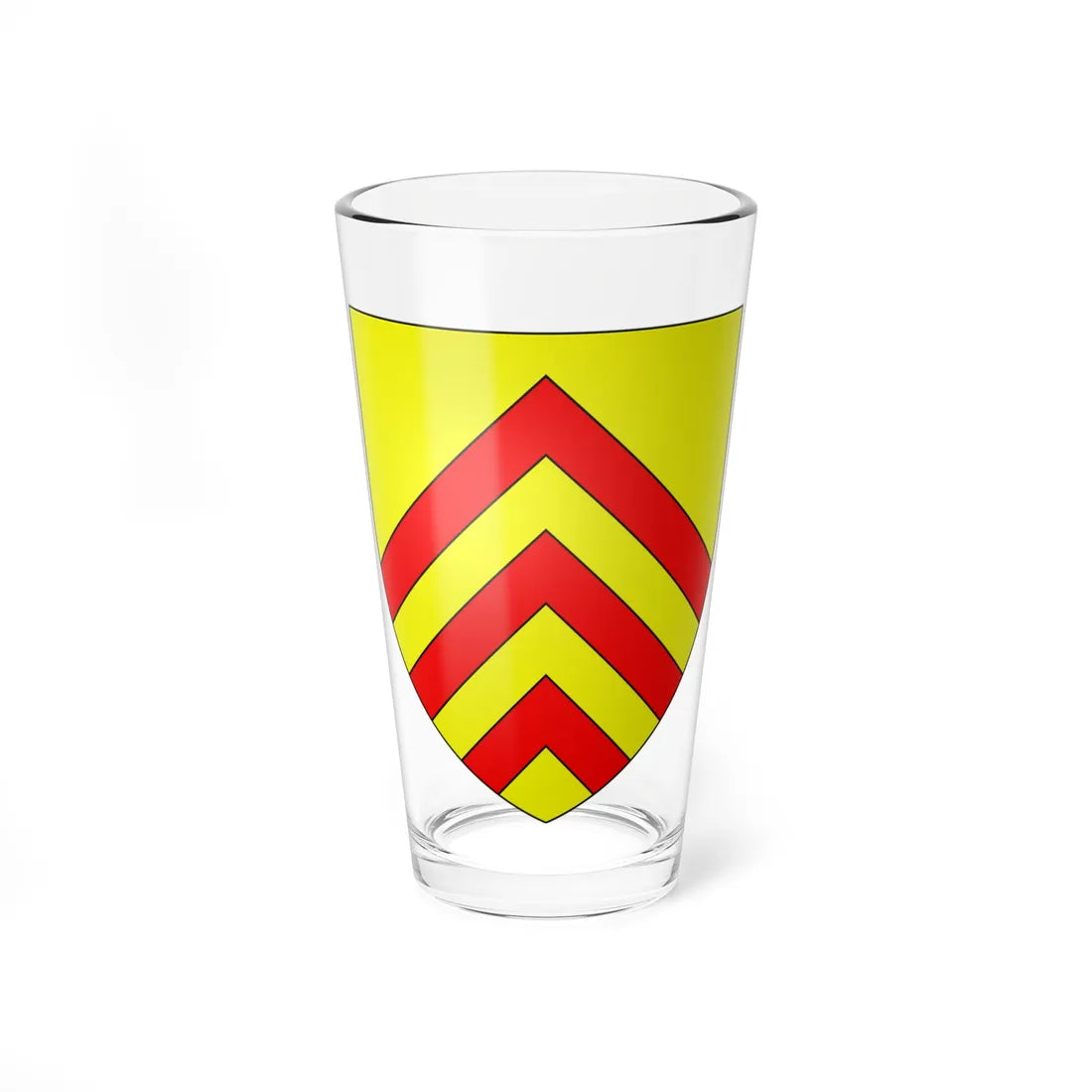 Blason de la ville de Beaumont-en-cambraisie selon carte Borrekens 59 nord-France (France) (Coat of Arms) Pint Glass 16oz 16oz - Go Mug Yourself