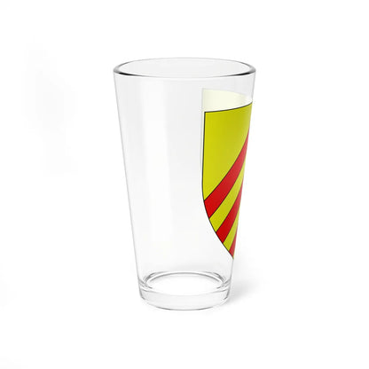 Blason de la ville de Beaumont-en-cambraisie selon carte Borrekens 59 nord-France (France) (Coat of Arms) Pint Glass 16oz - Go Mug Yourself