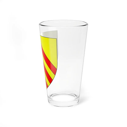 Blason de la ville de Beaumont-en-cambraisie selon carte Borrekens 59 nord-France (France) (Coat of Arms) Pint Glass 16oz - Go Mug Yourself