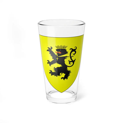 Blason de la ville de Bissezeele 59 Nord-France (France) (Coat of Arms) Pint Glass 16oz 16oz - Go Mug Yourself