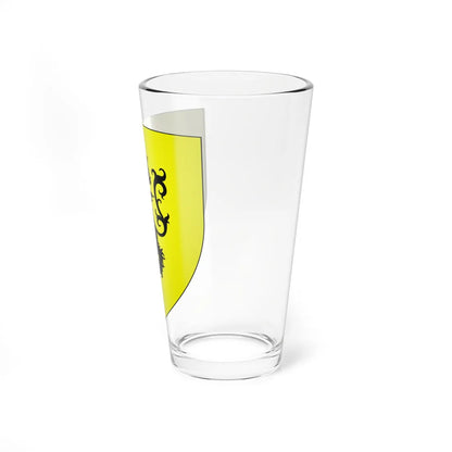 Blason de la ville de Bissezeele 59 Nord-France (France) (Coat of Arms) Pint Glass 16oz - Go Mug Yourself