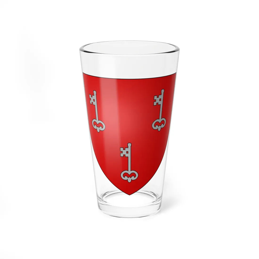 Blason de la ville de Boeseghem 59 Nord-France (France) (Coat of Arms) Pint Glass 16oz 16oz - Go Mug Yourself