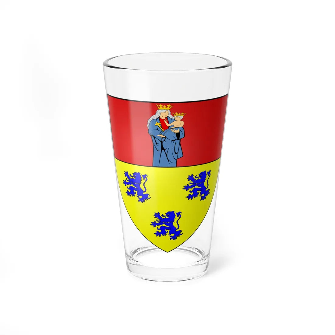 Blason de la ville de Boursies 59 Nord-france (France) (Coat of Arms) Pint Glass 16oz 16oz - Go Mug Yourself