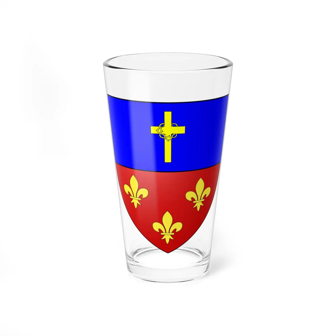 Blason de la ville de Boussières-en-Cambrésis 59 Nord-France (France) (Coat of Arms) Pint Glass 16oz 16oz - Go Mug Yourself