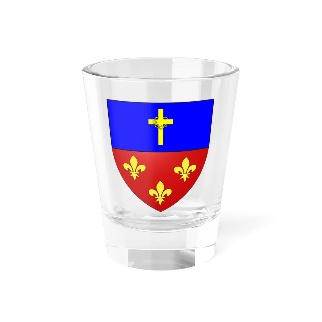 Blason de la ville de Boussières-en-Cambrésis 59 Nord-France (France) (Coat of Arms) Shot Glass 1.5oz 1.5oz - Go Mug Yourself