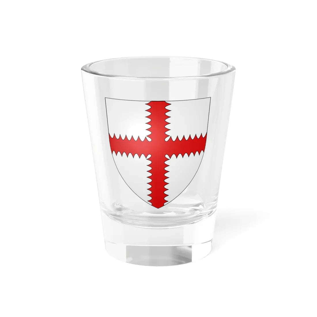 Blason de la ville de Bruille-lez-Marchiennes 59 Nord-France (France) (Coat of Arms) Shot Glass 1.5oz 1.5oz - Go Mug Yourself