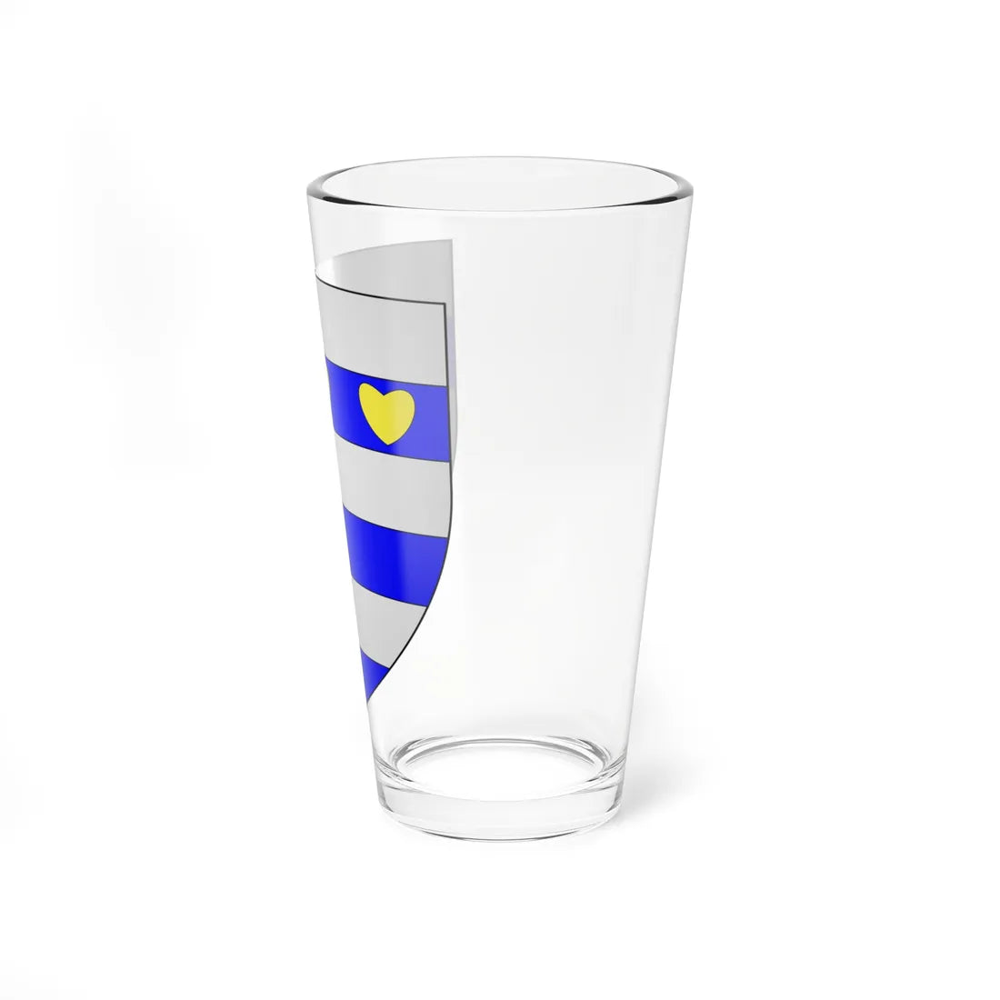 Blason de la ville de Brunémont 59 Nord-France (France) (Coat of Arms) Pint Glass 16oz - Go Mug Yourself