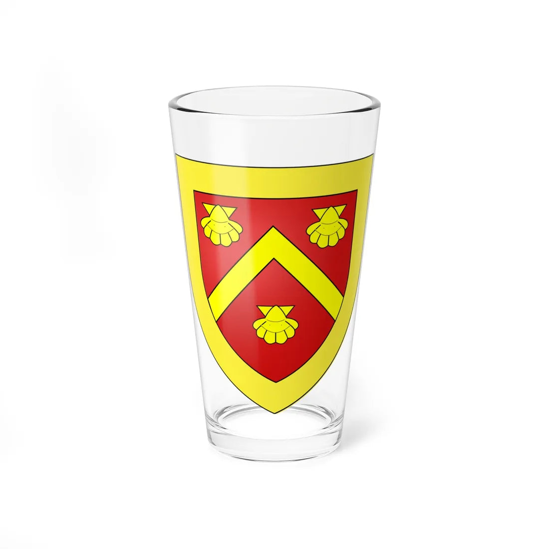 Blason de la ville de Buysscheure 59 Nord-France (France) (Coat of Arms) Pint Glass 16oz 16oz - Go Mug Yourself