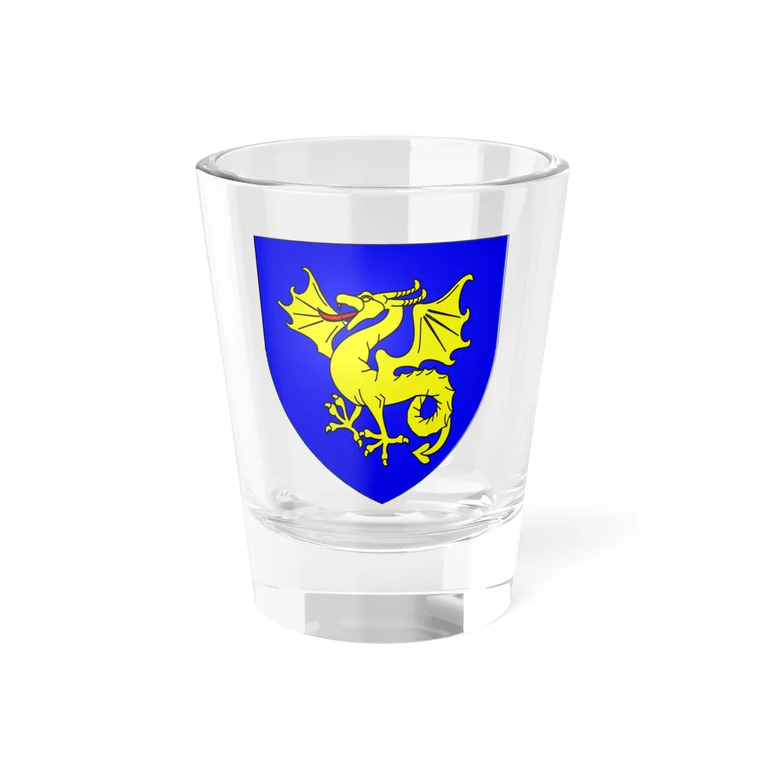 Blason de la ville de Bévillers 59 Nord-France (France) (Coat of Arms) Shot Glass 1.5oz 1.5oz - Go Mug Yourself