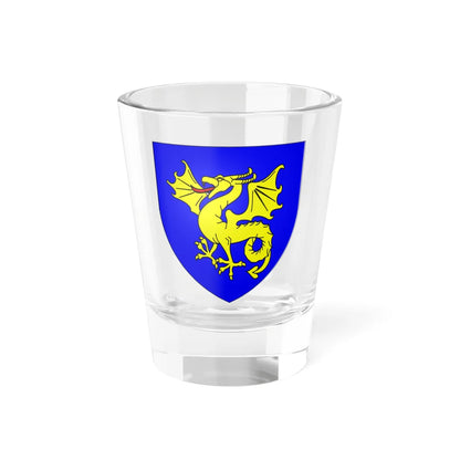 Blason de la ville de Bévillers 59 Nord-France (France) (Coat of Arms) Shot Glass 1.5oz 1.5oz - Go Mug Yourself