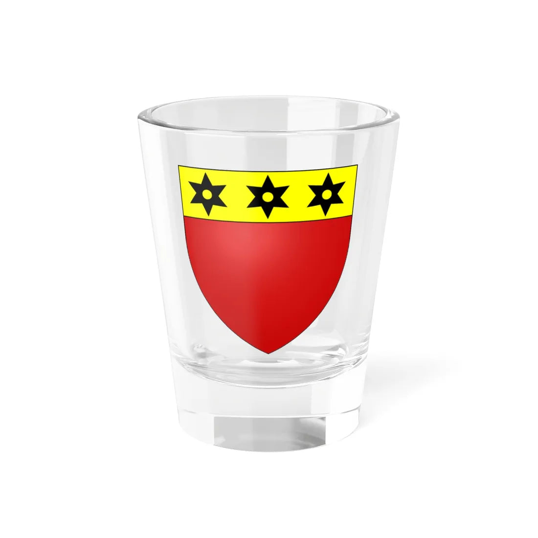 Blason de la ville de Coutiches 59 Nord-France (France) (Coat of Arms) Shot Glass 1.5oz 1.5oz - Go Mug Yourself