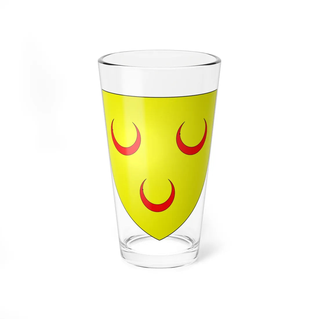 Blason de la ville de Crèvecœur-sur-lEscaut 59 Nord-France (France) (Coat of Arms) Pint Glass 16oz - Go Mug Yourself
