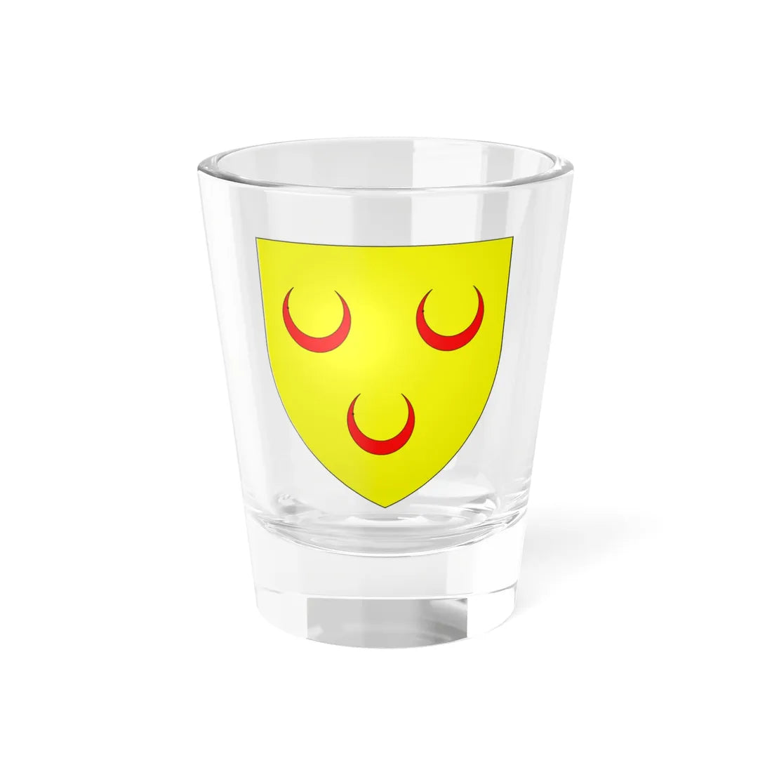 Blason de la ville de Crèvecœur-sur-lEscaut 59 Nord-France (France) (Coat of Arms) Shot Glass 1.5oz 1.5oz - Go Mug Yourself