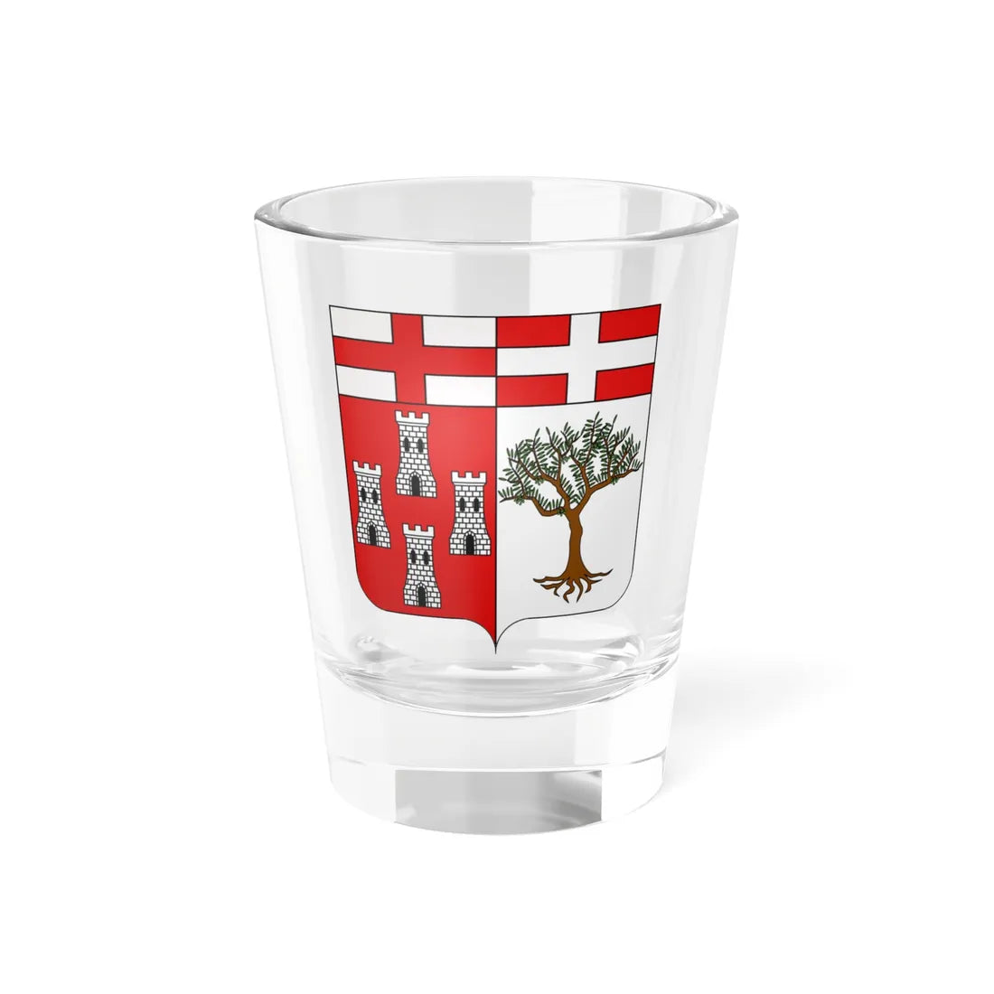 Blason de la ville Imperia Italie (Italy) (Coat of Arms) Shot Glass 1.5oz 1.5oz - Go Mug Yourself